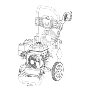 BRIGGS AND STRATTON Pressure Washer 020803-00 - Model Identification Image